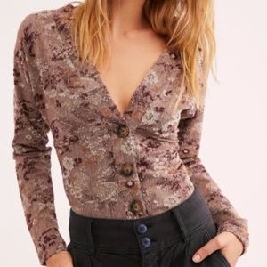 Free People Caroline Cropped Cardigan